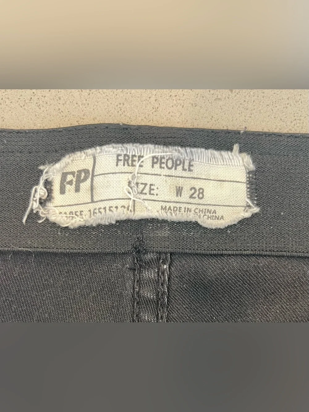 Free People Penny Pull On Flare Boho Jeans High Rise Black Women’s 28